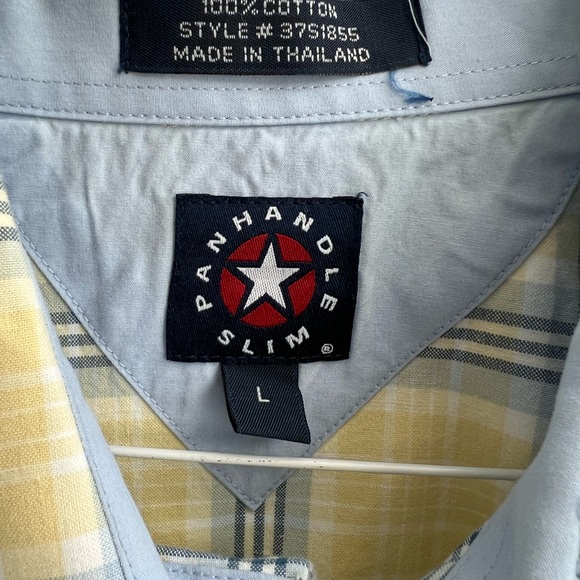 MENS Panhandle Plaid Shirt Sz: L - Picture 5 of 5